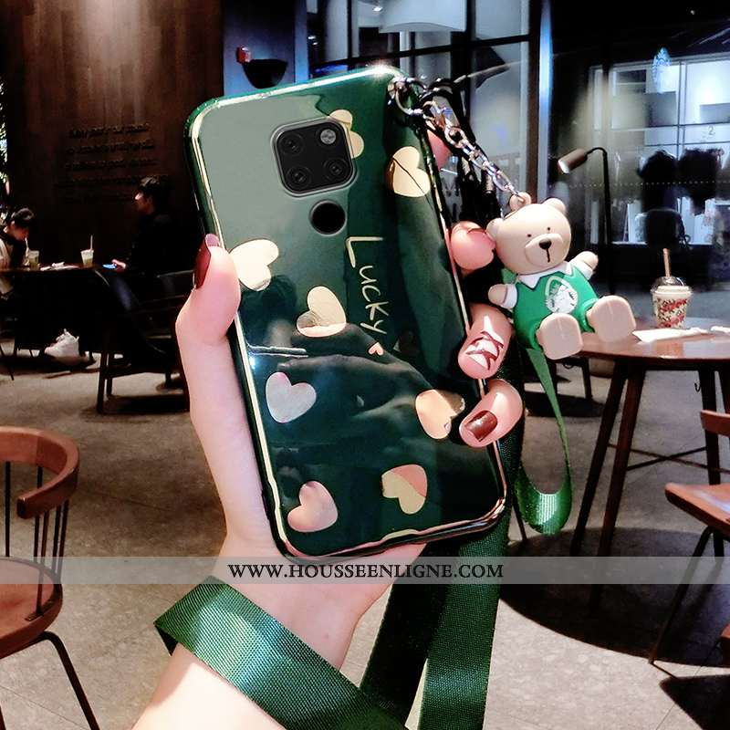 Coque Huawei Mate 20 Légère Fluide Doux Créatif Tendance Personnalité Tout Compris Verte
