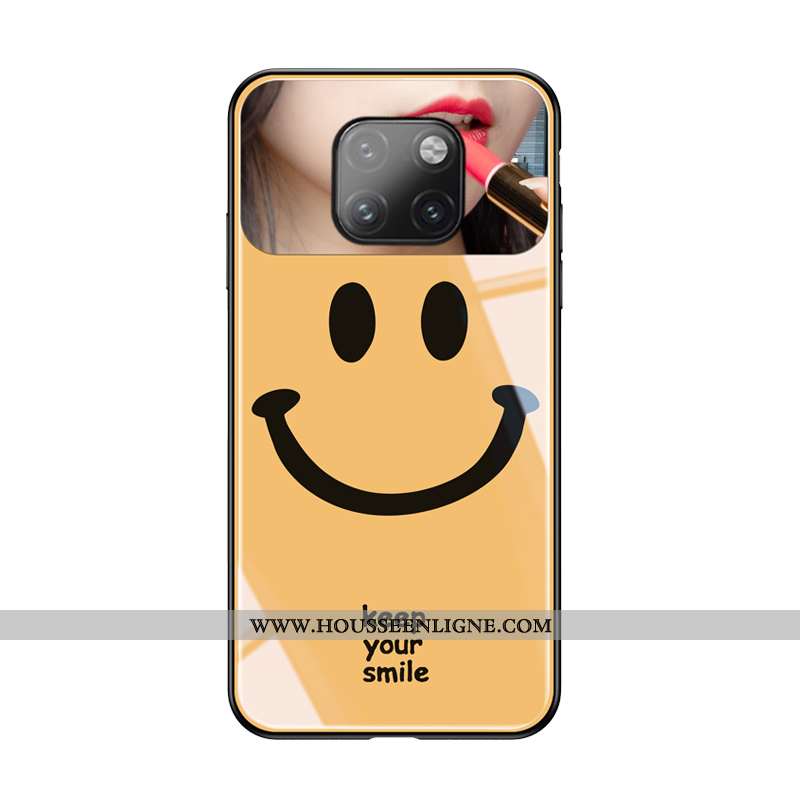 Coque Huawei Mate 20 Pro Créatif Charmant Jaune Personnalité Souriant Amoureux Ultra