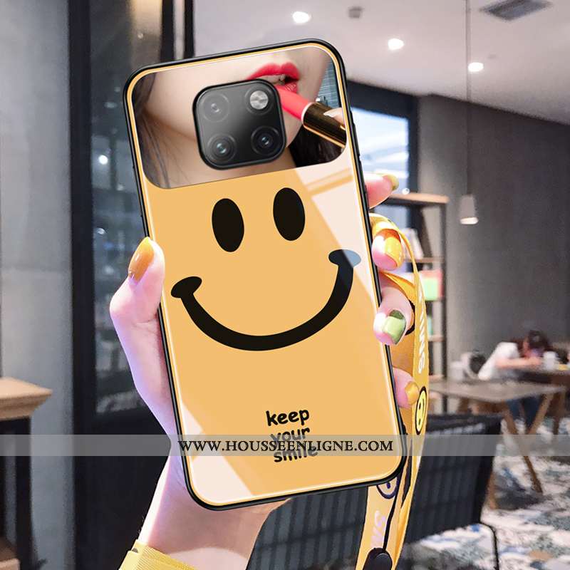 Coque Huawei Mate 20 Pro Créatif Charmant Jaune Personnalité Souriant Amoureux Ultra