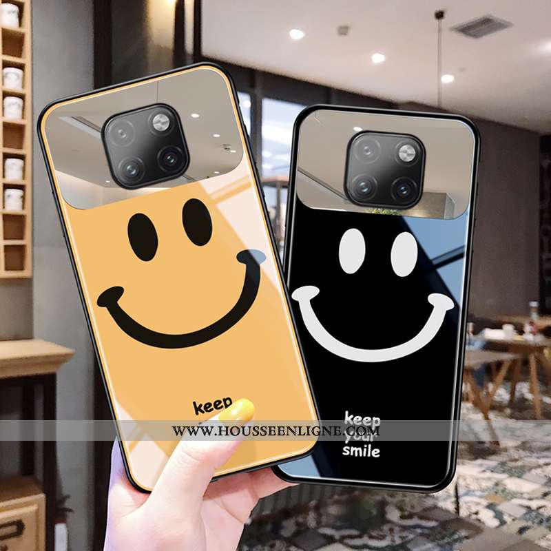 Coque Huawei Mate 20 Pro Créatif Charmant Jaune Personnalité Souriant Amoureux Ultra