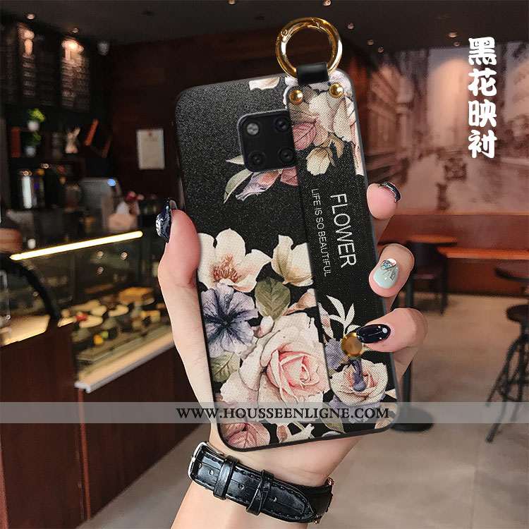 Coque Huawei Mate 20 Pro Créatif Tendance Personnalité Téléphone Portable Étui Frais Net Rouge Noir