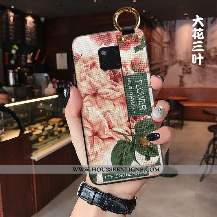 Coque Huawei Mate 20 Pro Créatif Tendance Personnalité Téléphone Portable Étui Frais Net Rouge Noir