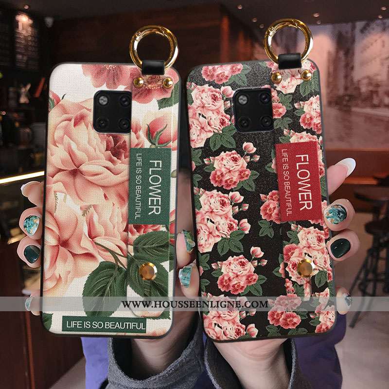 Coque Huawei Mate 20 Pro Créatif Tendance Personnalité Téléphone Portable Étui Frais Net Rouge Noir