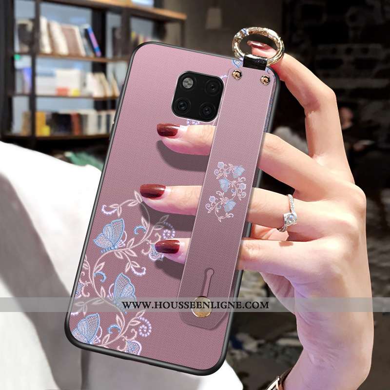 Coque Huawei Mate 20 Pro Créatif Ultra Incassable Personnalité Étui Style Chinois Rose