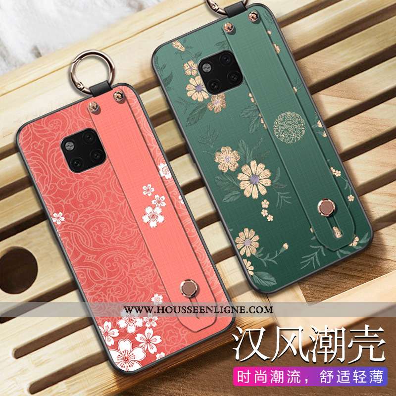 Coque Huawei Mate 20 Pro Créatif Ultra Incassable Personnalité Étui Style Chinois Rose