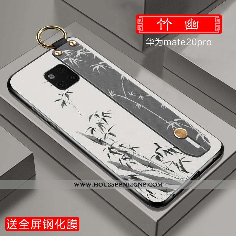Coque Huawei Mate 20 Pro Créatif Ultra Incassable Personnalité Étui Style Chinois Rose