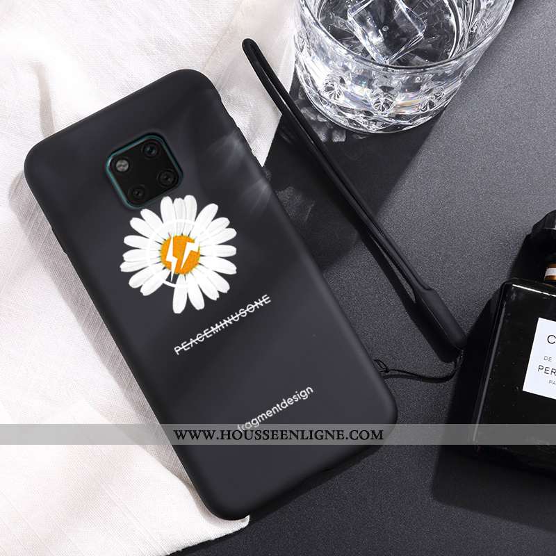 Coque Huawei Mate 20 Pro Fluide Doux En Silicone Étui Bleu Incassable Simple Créatif