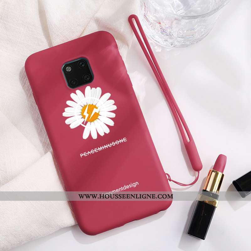 Coque Huawei Mate 20 Pro Fluide Doux En Silicone Étui Bleu Incassable Simple Créatif