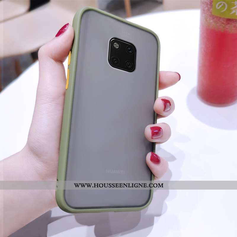 Coque Huawei Mate 20 Pro Légère Fluide Doux Téléphone Portable Délavé En Daim Rouge Ultra