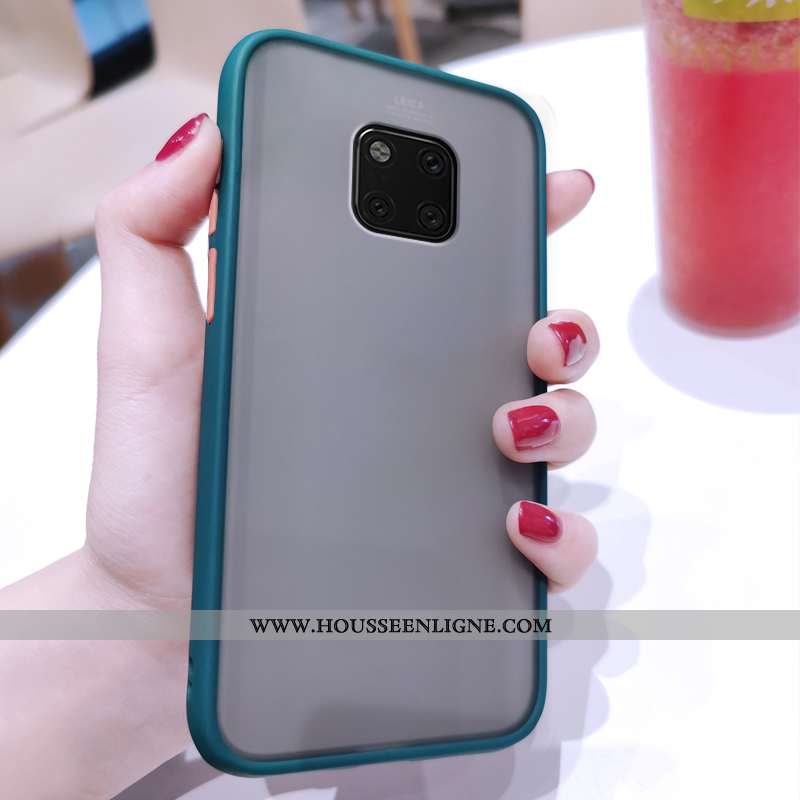 Coque Huawei Mate 20 Pro Légère Fluide Doux Téléphone Portable Délavé En Daim Rouge Ultra
