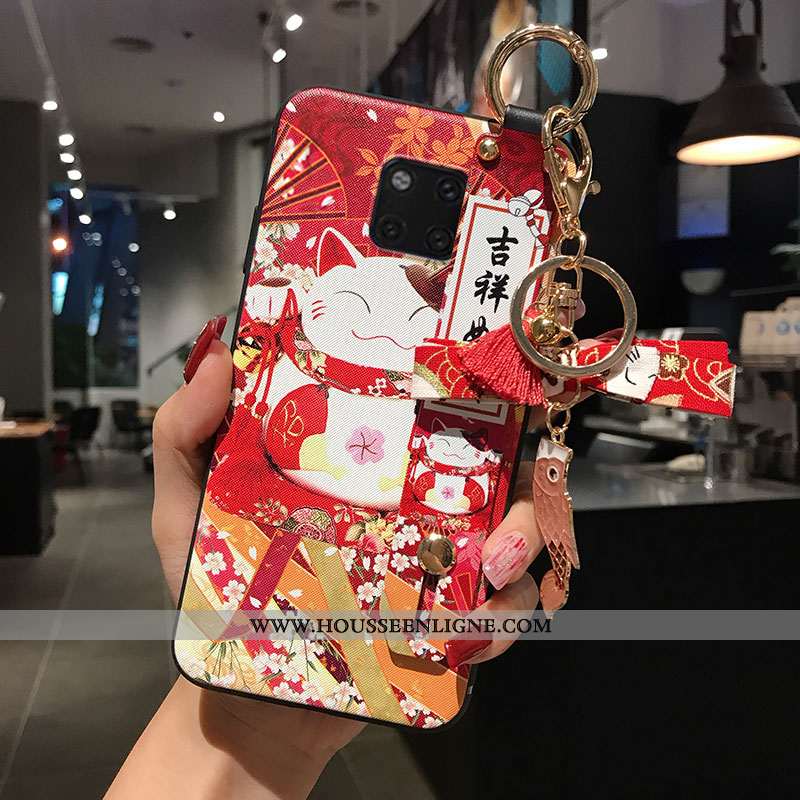 Coque Huawei Mate 20 Pro Personnalité Créatif Rouge Incassable Fluide Doux Richesse Tout Compris