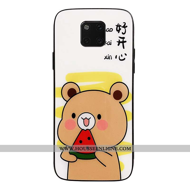 Coque Huawei Mate 20 Pro Protection Tendance Étui Support Incassable Téléphone Portable Blanche