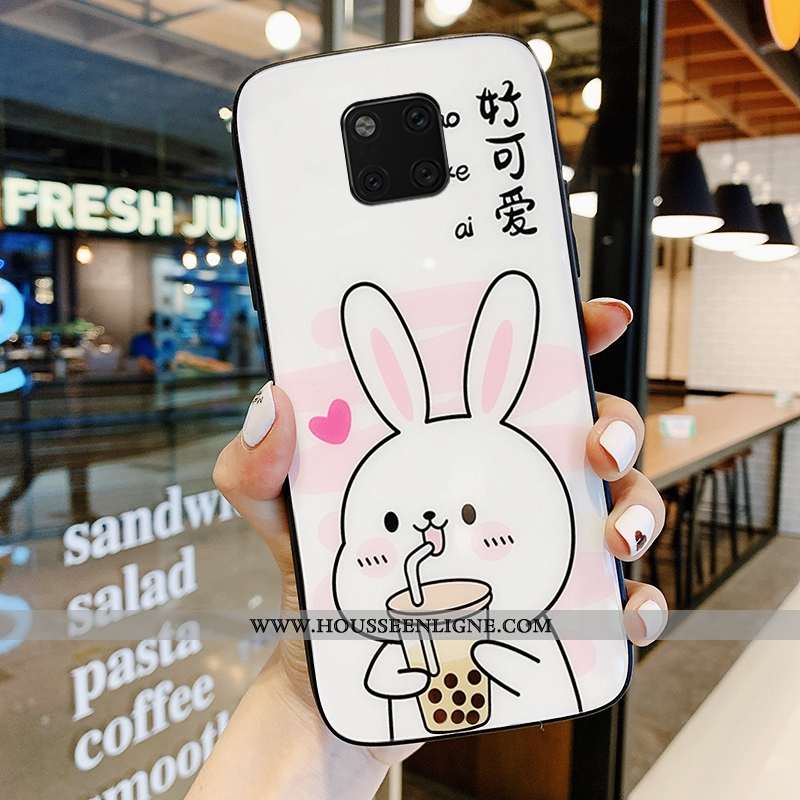 Coque Huawei Mate 20 Pro Protection Tendance Étui Support Incassable Téléphone Portable Blanche