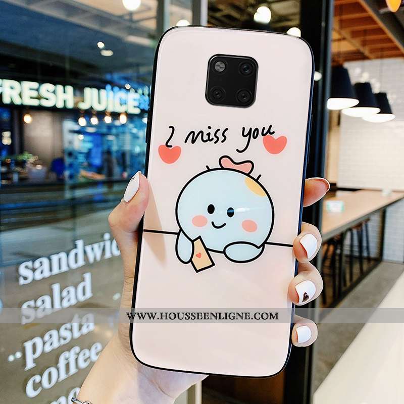 Coque Huawei Mate 20 Pro Protection Tendance Étui Support Incassable Téléphone Portable Blanche