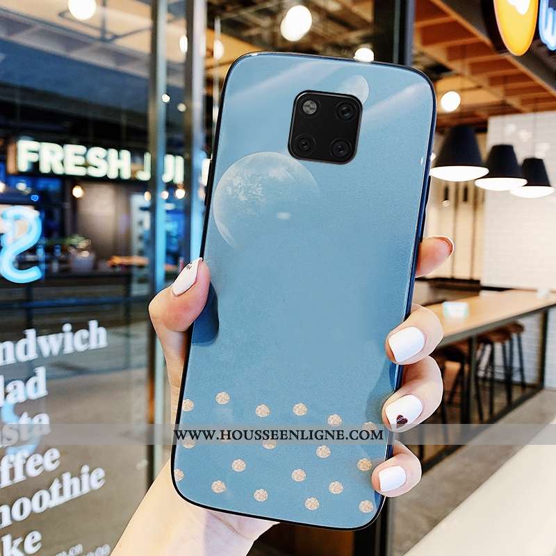Coque Huawei Mate 20 Pro Protection Tendance Étui Support Incassable Téléphone Portable Blanche