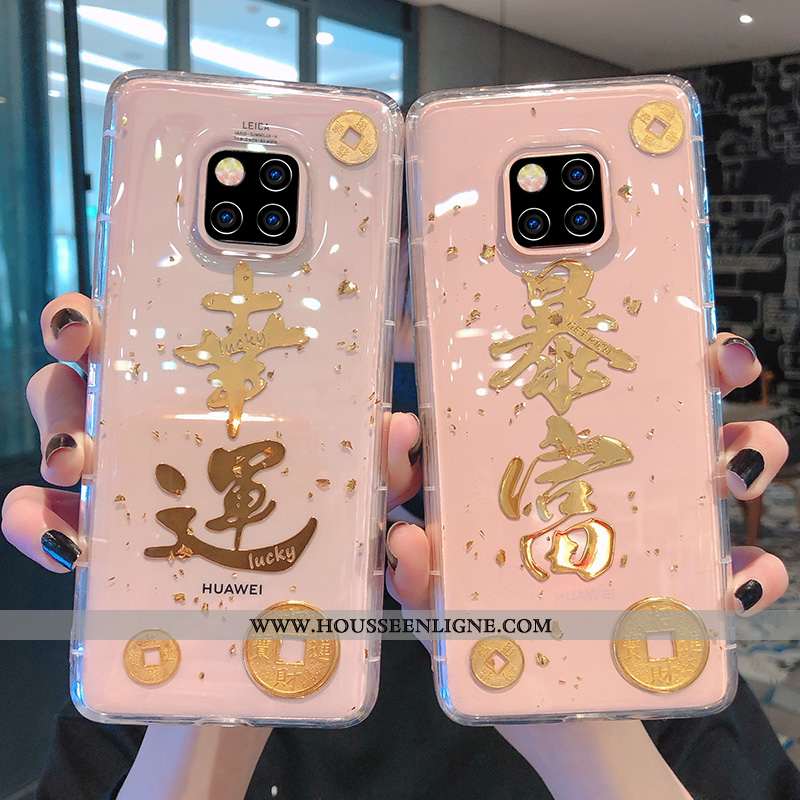 Coque Huawei Mate 20 Pro Silicone Protection Transparent Net Rouge Tout Compris Étui Fluide Doux Bla