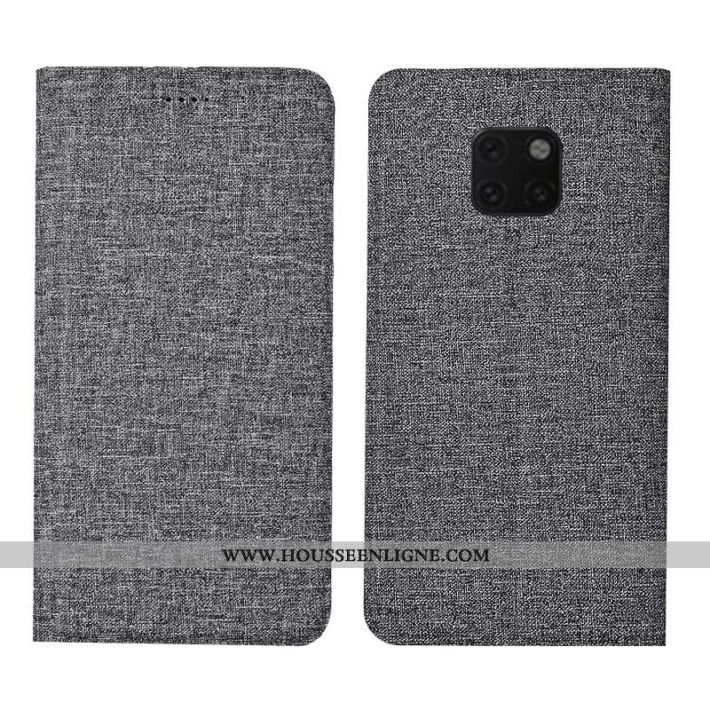Coque Huawei Mate 20 Rs Cuir Bleu Téléphone Portable Étui