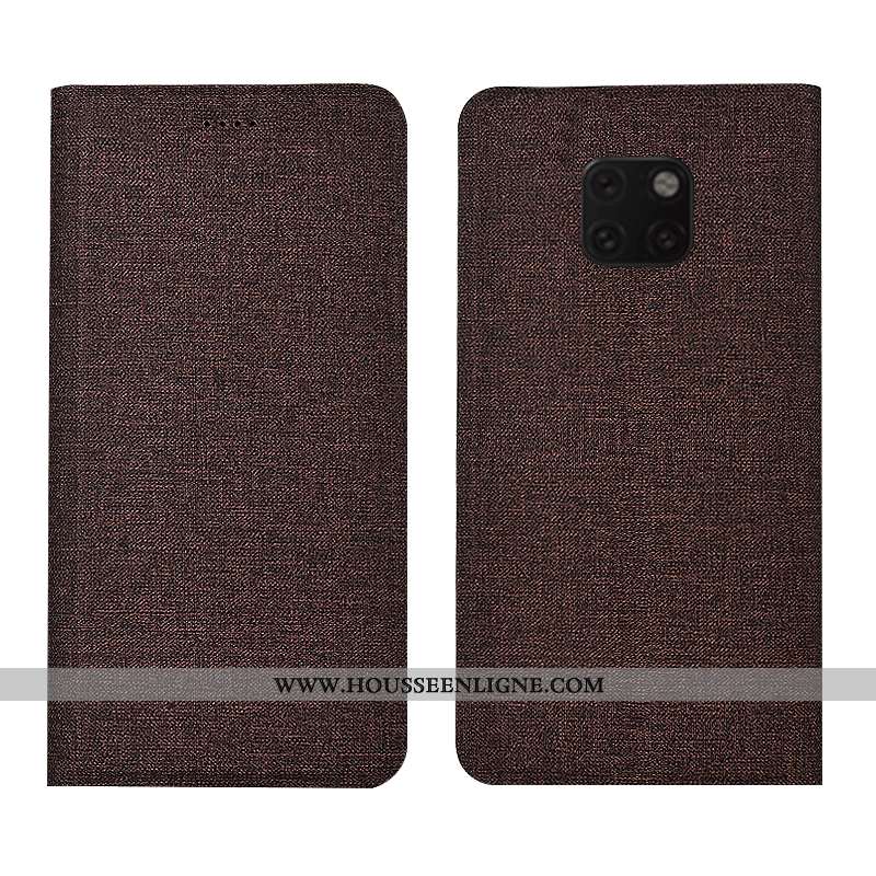 Coque Huawei Mate 20 Rs Cuir Bleu Téléphone Portable Étui