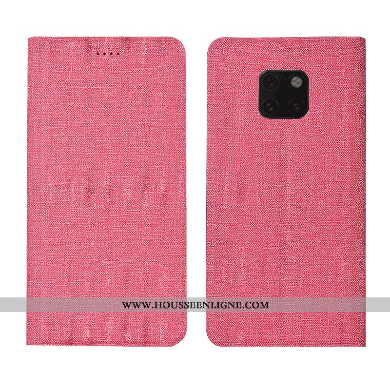 Coque Huawei Mate 20 Rs Cuir Bleu Téléphone Portable Étui