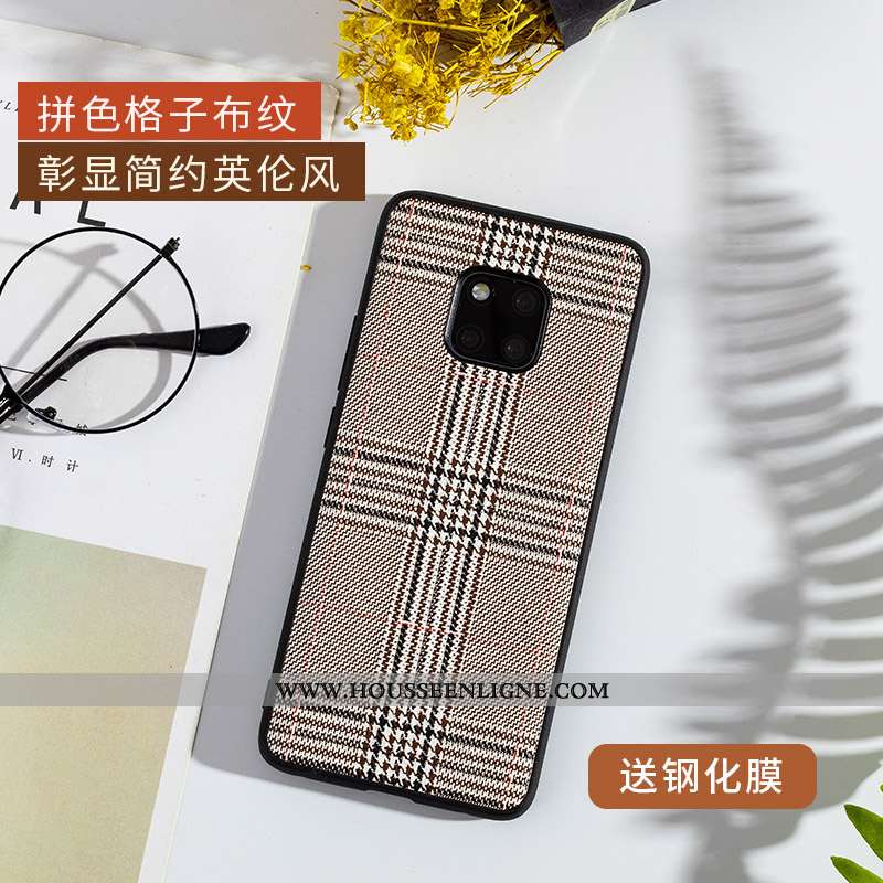 Coque Huawei Mate 20 Rs Fluide Doux Cuir Véritable Téléphone Portable Qualité Cuir Ultra Étui Bleu