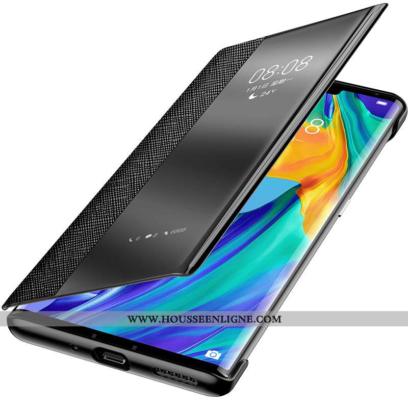 Coque Huawei Mate 20 Rs Personnalité Créatif Ultra Cuir Véritable Incassable Housse Tout Compris Noi