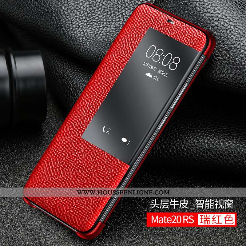 Coque Huawei Mate 20 Rs Personnalité Créatif Ultra Cuir Véritable Incassable Housse Tout Compris Noi