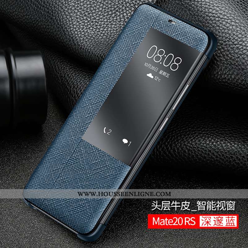 Coque Huawei Mate 20 Rs Personnalité Créatif Ultra Cuir Véritable Incassable Housse Tout Compris Noi