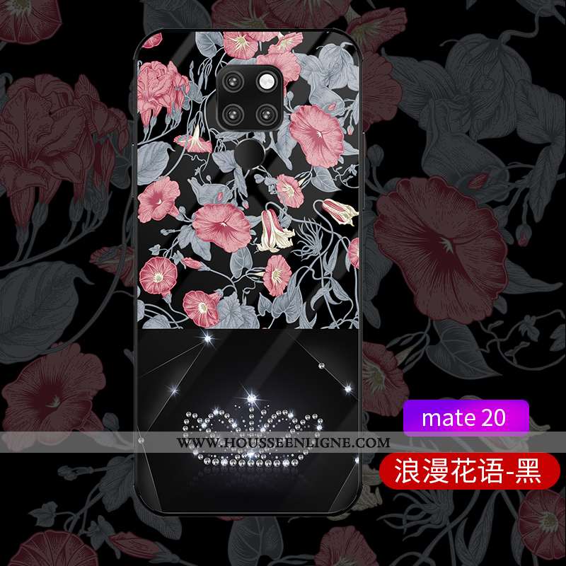Coque Huawei Mate 20 Verre Personnalité Célébrité Luxe Créatif Tout Compris Protection Violet