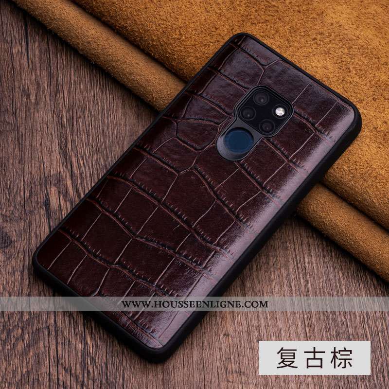 Coque Huawei Mate 20 X Cuir Protection Couvercle Arrière Étui Luxe Qualité Noir
