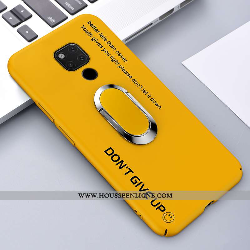 Coque Huawei Mate 20 X Délavé En Daim Ultra Tout Compris Incassable Sentir Tendance Jaune