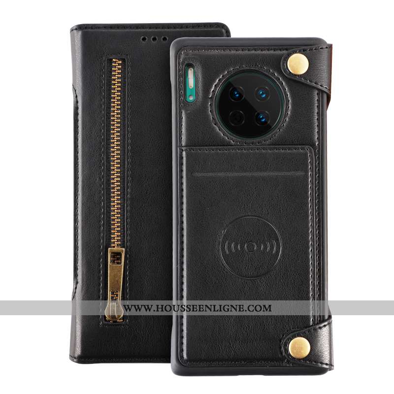 Coque Huawei Mate 30 Accessoires Protection Cuir Étui Tout Compris Housse Marron