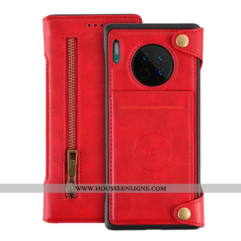 Coque Huawei Mate 30 Accessoires Protection Cuir Étui Tout Compris Housse Marron