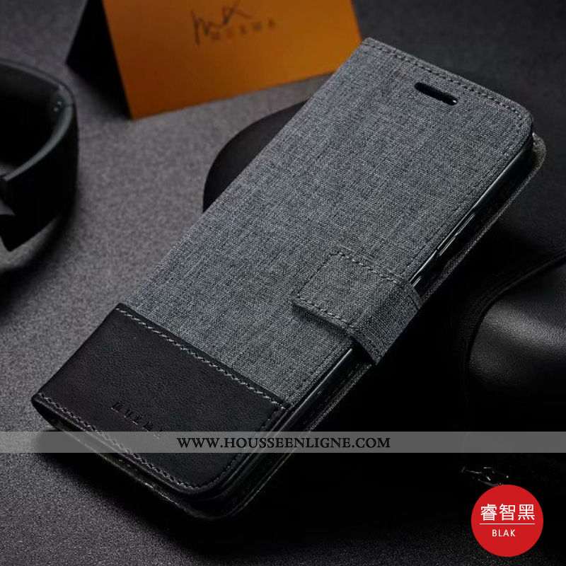 Coque Huawei Mate 30 Créatif Cuir Étui Housse Protection Téléphone Portable Toile Noir