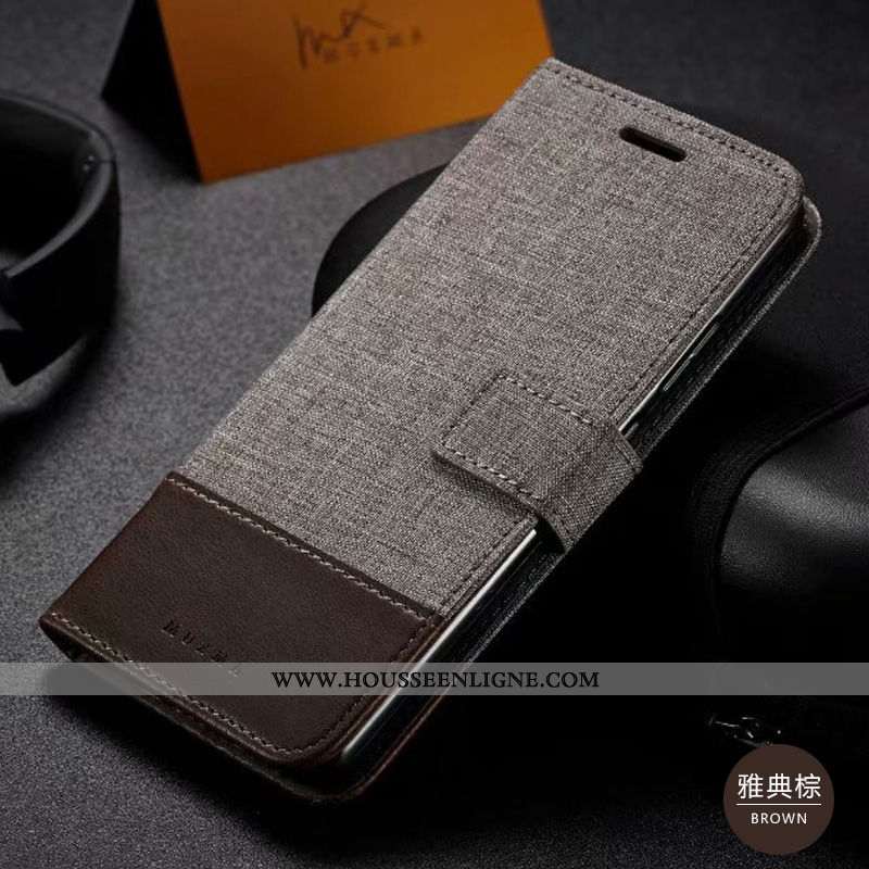 Coque Huawei Mate 30 Créatif Cuir Étui Housse Protection Téléphone Portable Toile Noir