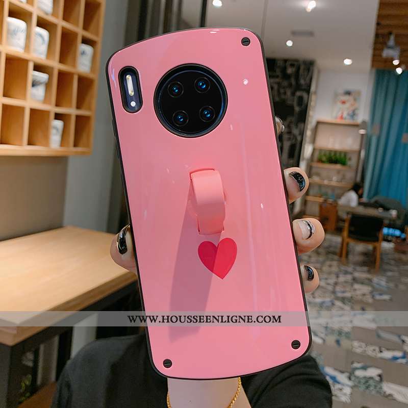 Coque Huawei Mate 30 Fluide Doux Silicone Personnalité Vert Petit Téléphone Portable Verte