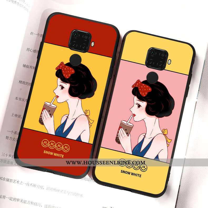 Coque Huawei Mate 30 Lite Silicone Original Rouge Étui Téléphone Portable Fluide Doux