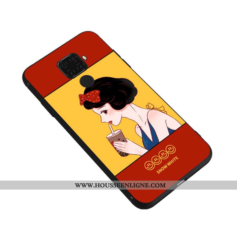 Coque Huawei Mate 30 Lite Silicone Original Rouge Étui Téléphone Portable Fluide Doux