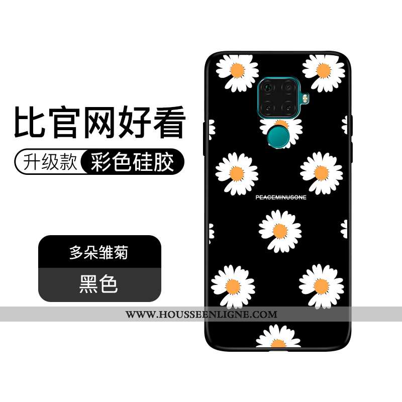 Coque Huawei Mate 30 Lite Tendance Fluide Doux Téléphone Portable Étui Dessin Animé Incassable Noir