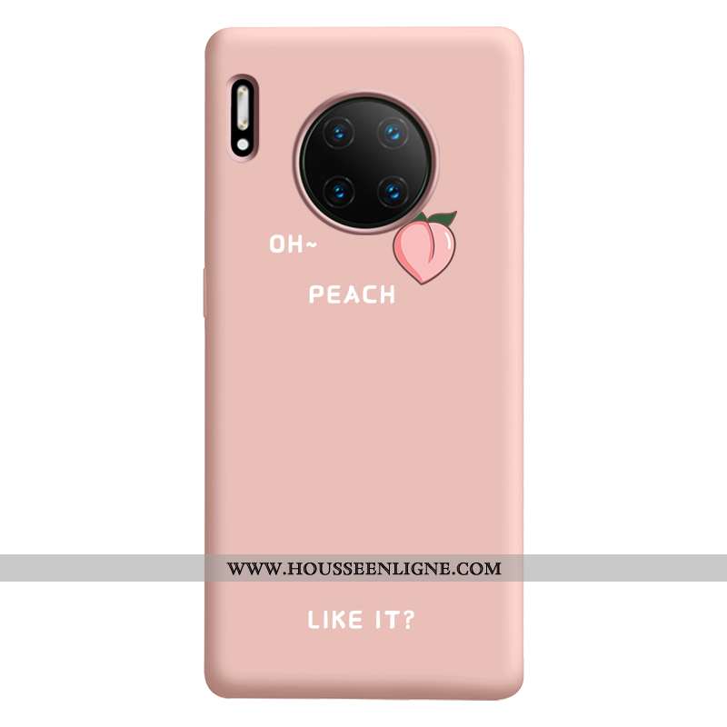 Coque Huawei Mate 30 Personnalité Créatif Protection Téléphone Portable Étui Silicone Rose
