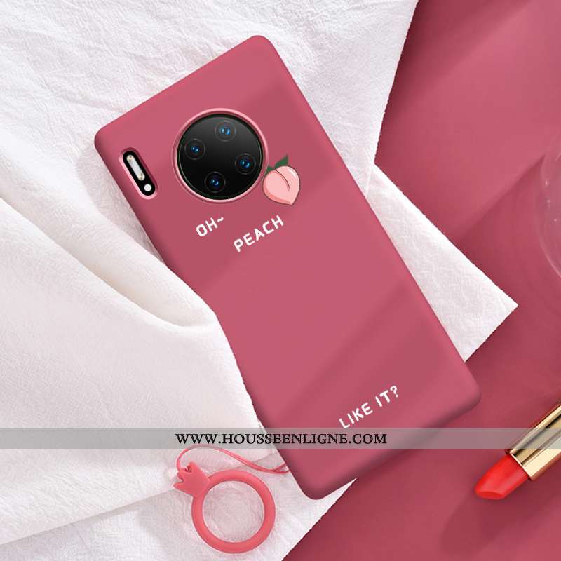 Coque Huawei Mate 30 Personnalité Créatif Protection Téléphone Portable Étui Silicone Rose