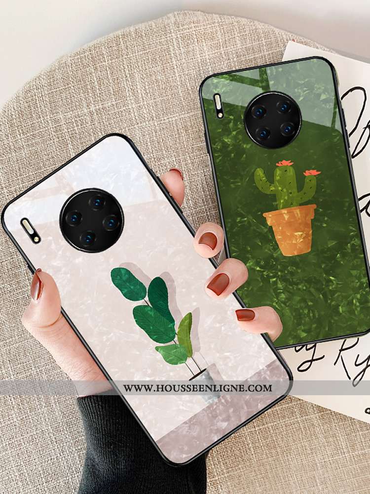 Coque Huawei Mate 30 Pro Légère Silicone Étui Tout Compris Blanc Original Verre Blanche
