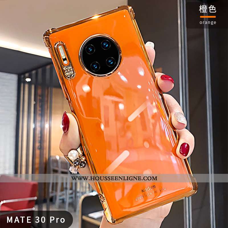Coque Huawei Mate 30 Pro Silicone Personnalité Incassable Clair Vert Tendance Étui Verte