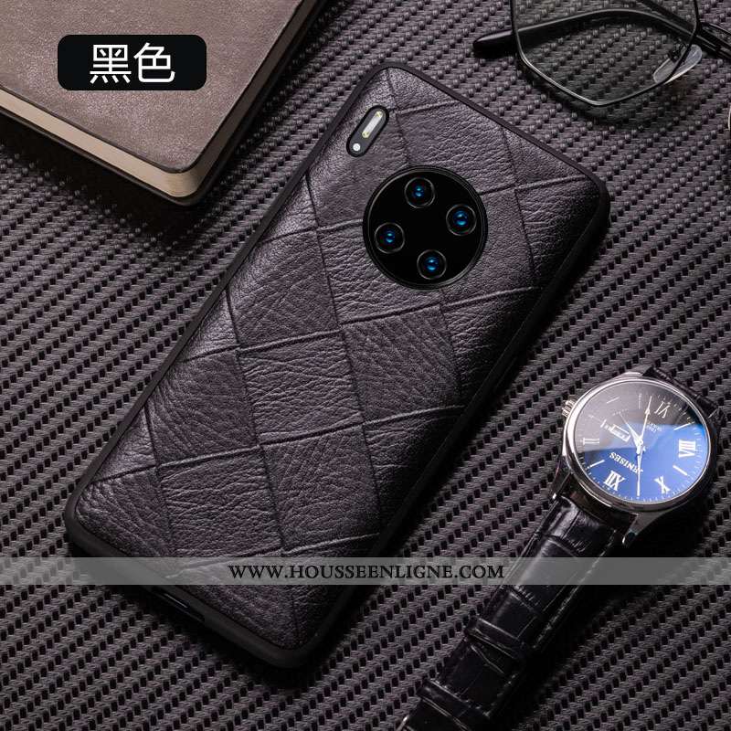 Coque Huawei Mate 30 Pro Ultra Tendance Luxe Marron Incassable Fluide Doux Téléphone Portable