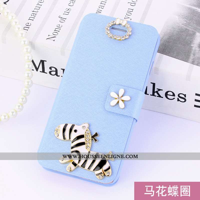 Coque Huawei Mate 30 Protection Cuir Housse Étui Téléphone Portable Bleu