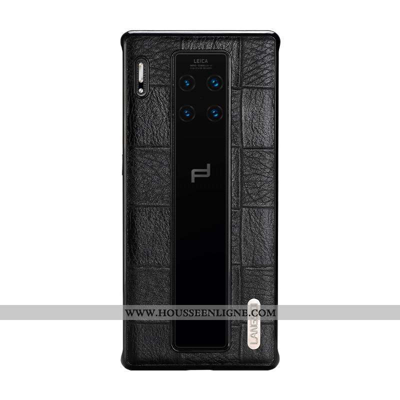 Coque Huawei Mate 30 Rs Protection Créatif Téléphone Portable Incassable Business Cuir Véritable Bov