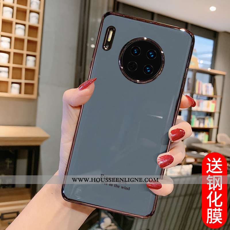 Coque Huawei Mate 30 Silicone Tendance Téléphone Portable Tout Compris Incassable Gris