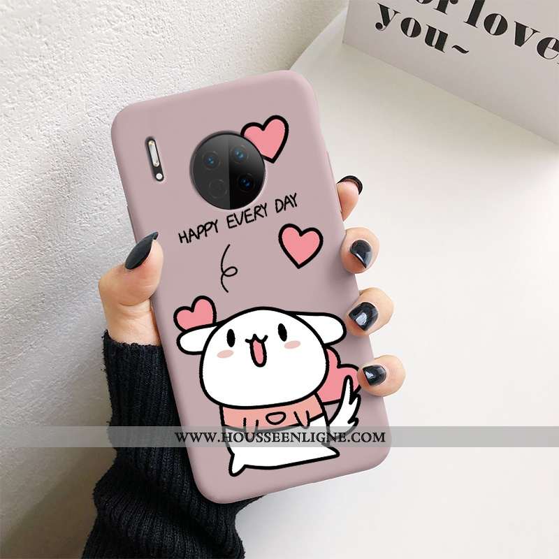 Coque Huawei Mate 30 Ultra Légère Créatif Personnalité Téléphone Portable Fluide Doux Rose