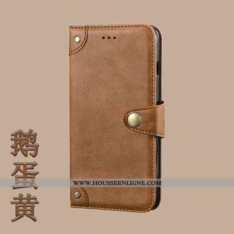 Coque Huawei Nova 5t Cuir Protection Étui Vin Rouge Carte Personnalité Métal Bordeaux