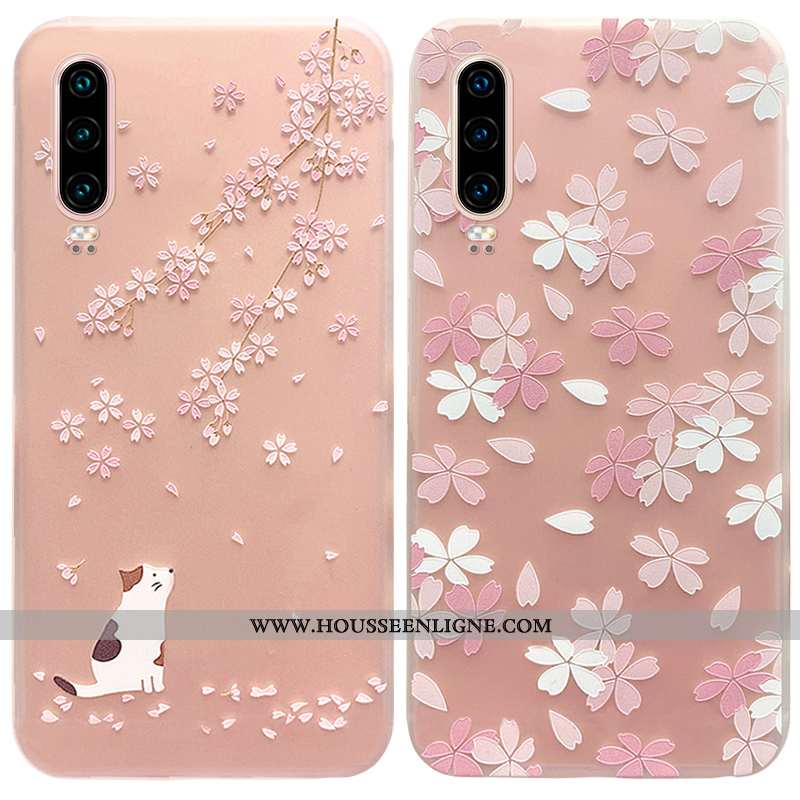 Coque Huawei Nova 5t Délavé En Daim Personnalité Incassable Fluide Doux Légère Silicone Rose