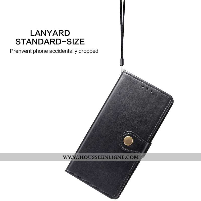 Coque Huawei P Smart 2020 Cuir Ornements Suspendus Étui Vert Une Agrafe Téléphone Portable Simple Ve